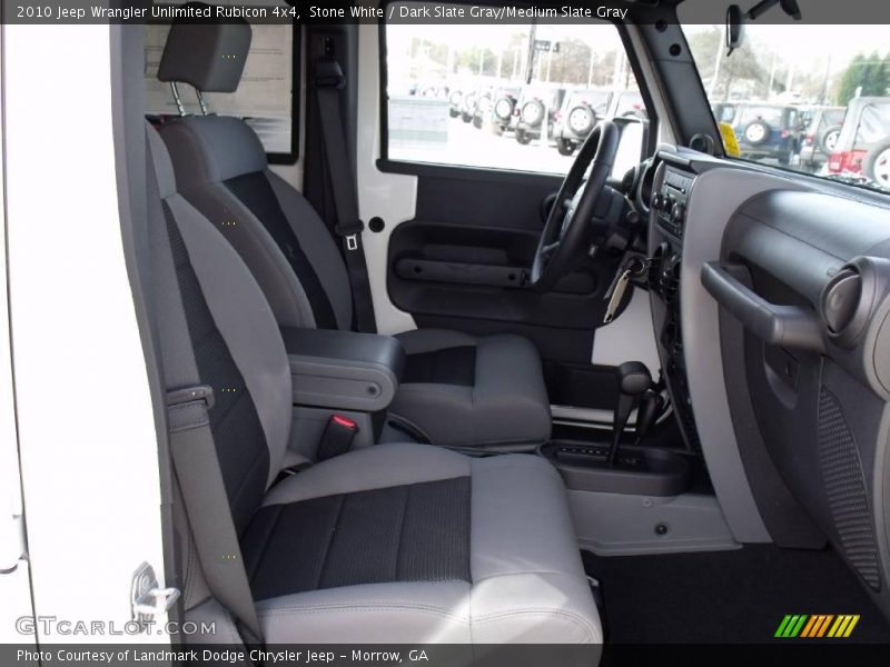 Stone White / Dark Slate Gray/Medium Slate Gray 2010 Jeep Wrangler Unlimited Rubicon 4x4