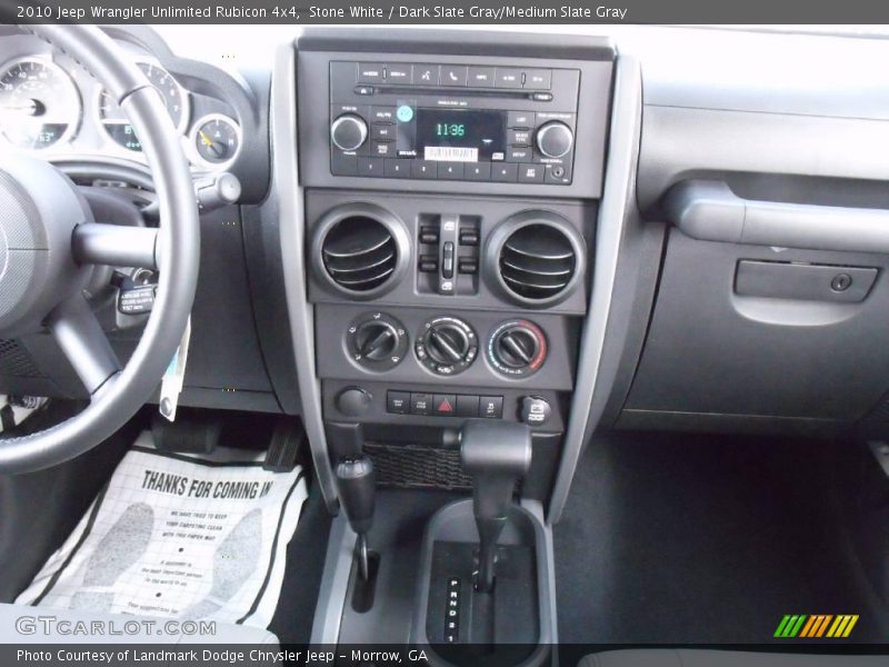 Stone White / Dark Slate Gray/Medium Slate Gray 2010 Jeep Wrangler Unlimited Rubicon 4x4