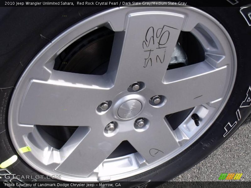 Red Rock Crystal Pearl / Dark Slate Gray/Medium Slate Gray 2010 Jeep Wrangler Unlimited Sahara