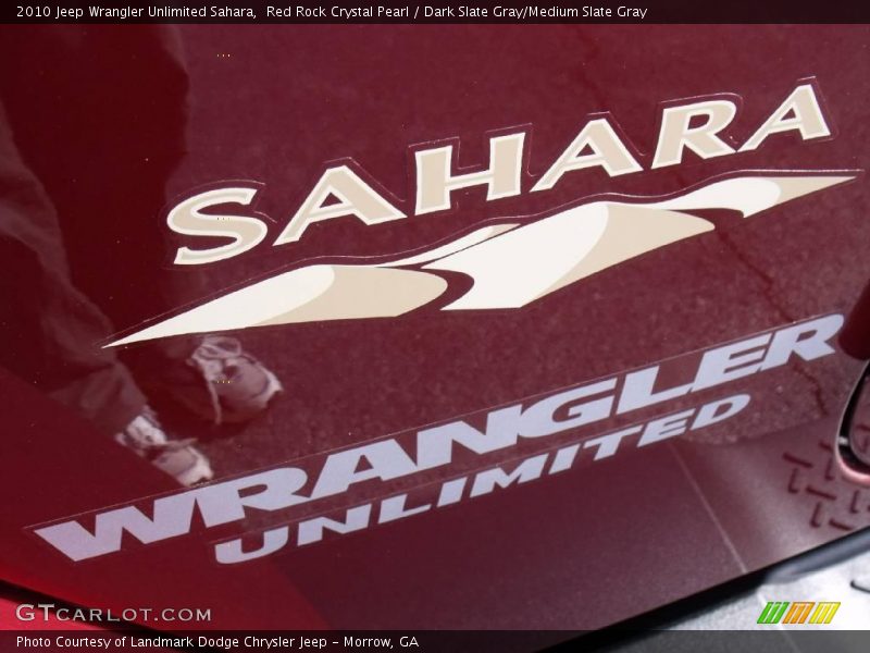 Red Rock Crystal Pearl / Dark Slate Gray/Medium Slate Gray 2010 Jeep Wrangler Unlimited Sahara