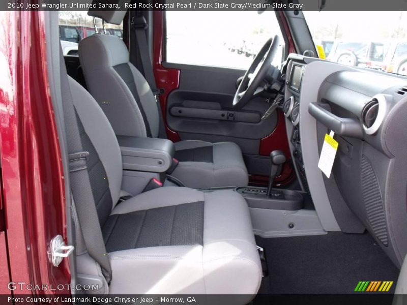 Red Rock Crystal Pearl / Dark Slate Gray/Medium Slate Gray 2010 Jeep Wrangler Unlimited Sahara