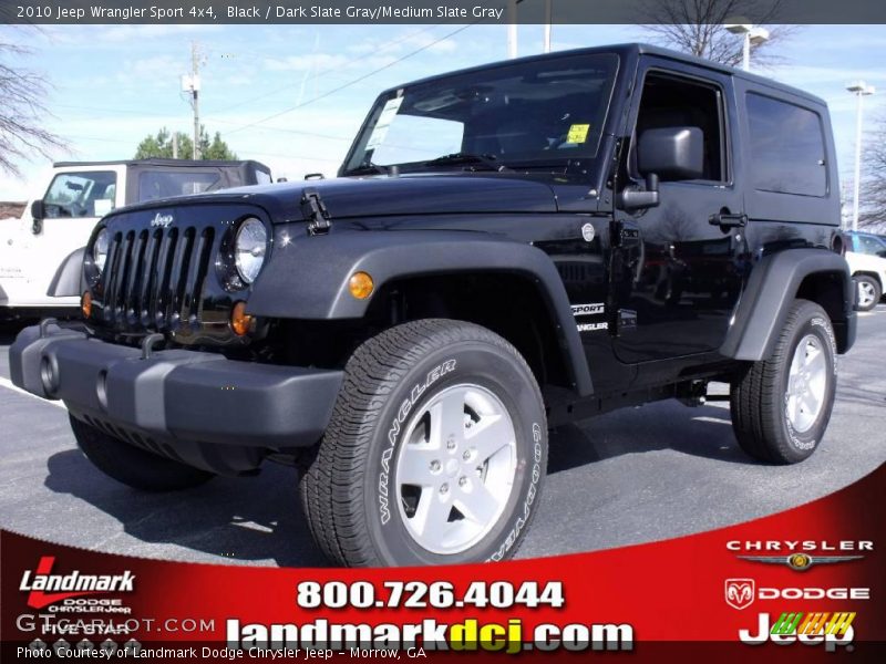 Black / Dark Slate Gray/Medium Slate Gray 2010 Jeep Wrangler Sport 4x4