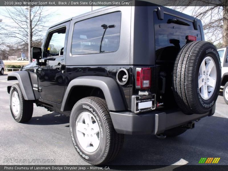 Black / Dark Slate Gray/Medium Slate Gray 2010 Jeep Wrangler Sport 4x4