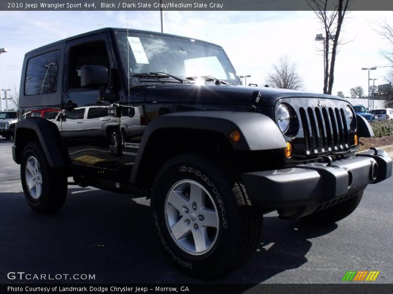 Black / Dark Slate Gray/Medium Slate Gray 2010 Jeep Wrangler Sport 4x4