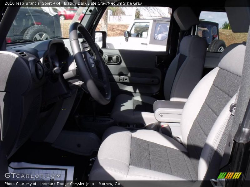 Black / Dark Slate Gray/Medium Slate Gray 2010 Jeep Wrangler Sport 4x4