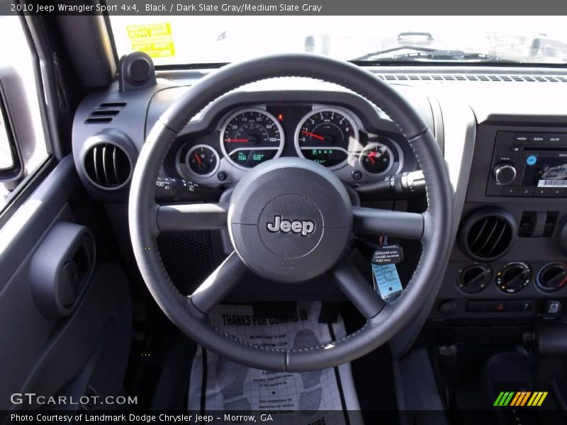Black / Dark Slate Gray/Medium Slate Gray 2010 Jeep Wrangler Sport 4x4