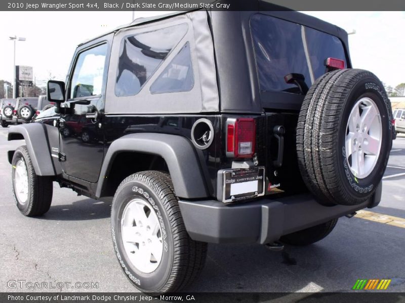 Black / Dark Slate Gray/Medium Slate Gray 2010 Jeep Wrangler Sport 4x4