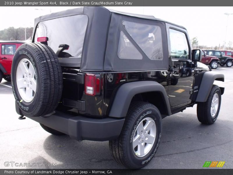 Black / Dark Slate Gray/Medium Slate Gray 2010 Jeep Wrangler Sport 4x4