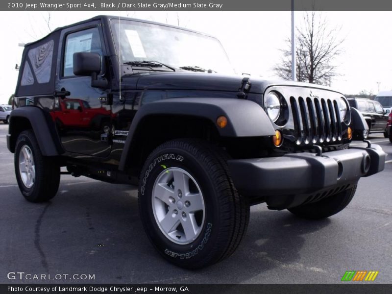 Black / Dark Slate Gray/Medium Slate Gray 2010 Jeep Wrangler Sport 4x4