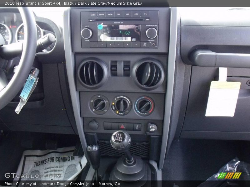 Black / Dark Slate Gray/Medium Slate Gray 2010 Jeep Wrangler Sport 4x4