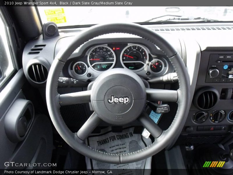 Black / Dark Slate Gray/Medium Slate Gray 2010 Jeep Wrangler Sport 4x4