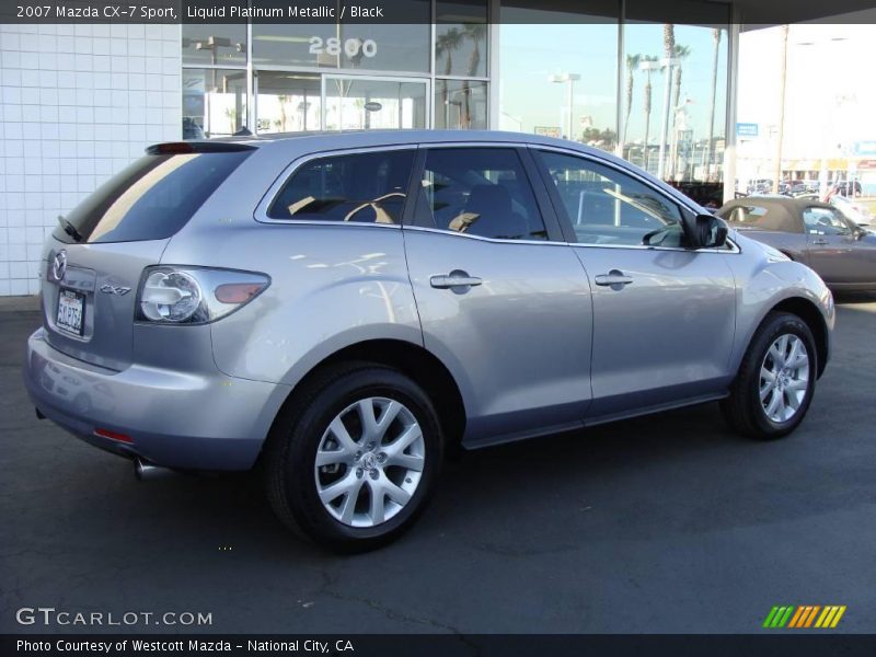 Liquid Platinum Metallic / Black 2007 Mazda CX-7 Sport