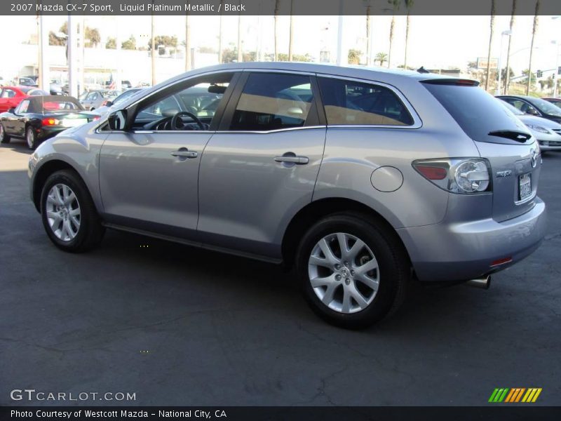 Liquid Platinum Metallic / Black 2007 Mazda CX-7 Sport
