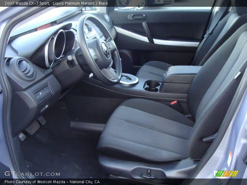 Liquid Platinum Metallic / Black 2007 Mazda CX-7 Sport