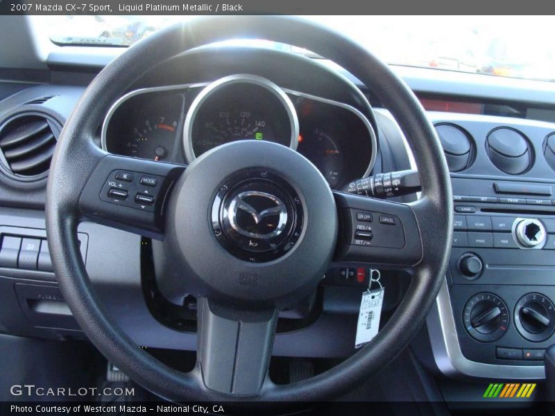 Liquid Platinum Metallic / Black 2007 Mazda CX-7 Sport