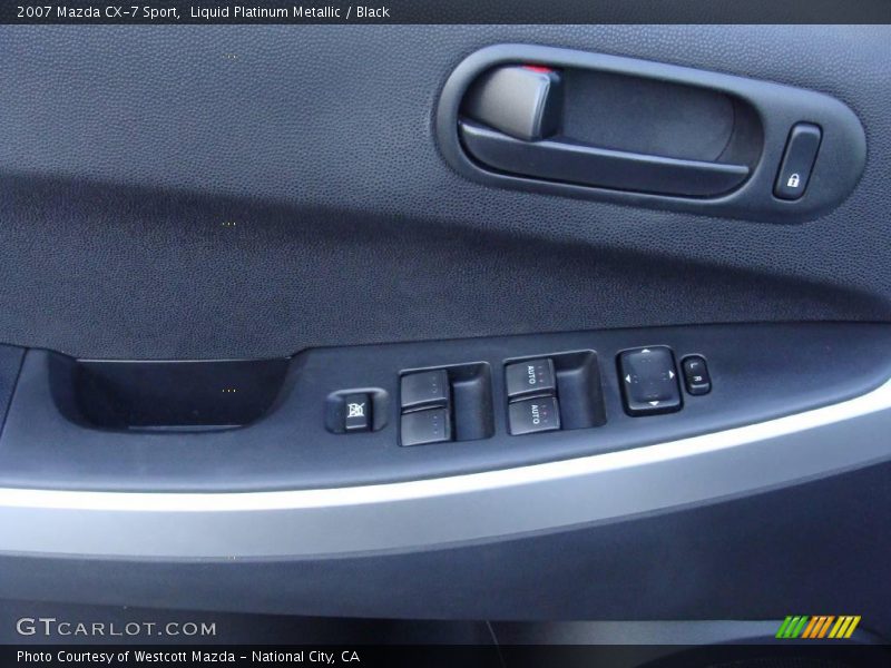 Liquid Platinum Metallic / Black 2007 Mazda CX-7 Sport