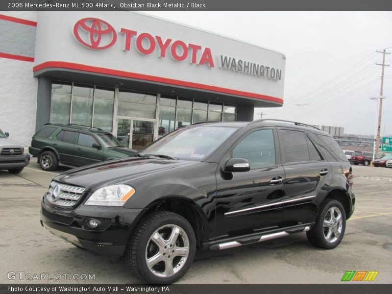 Obsidian Black Metallic / Black 2006 Mercedes-Benz ML 500 4Matic