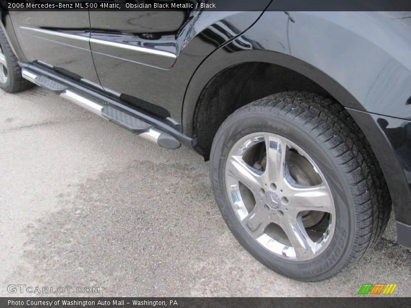 Obsidian Black Metallic / Black 2006 Mercedes-Benz ML 500 4Matic