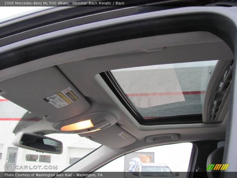 Obsidian Black Metallic / Black 2006 Mercedes-Benz ML 500 4Matic