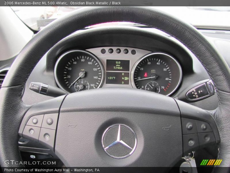 Obsidian Black Metallic / Black 2006 Mercedes-Benz ML 500 4Matic