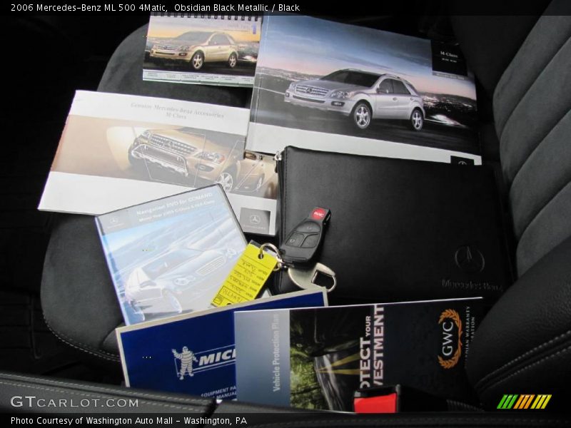 Obsidian Black Metallic / Black 2006 Mercedes-Benz ML 500 4Matic