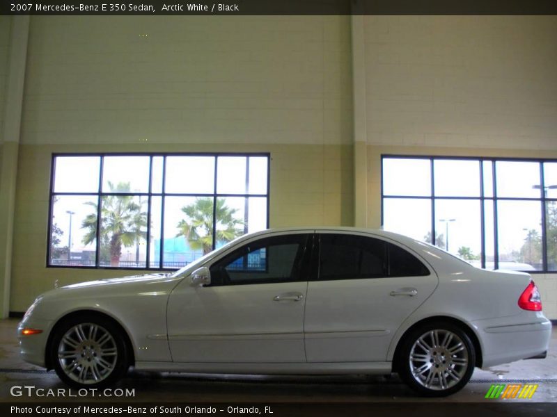 Arctic White / Black 2007 Mercedes-Benz E 350 Sedan