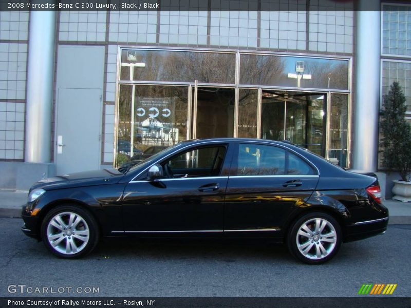 Black / Black 2008 Mercedes-Benz C 300 Luxury