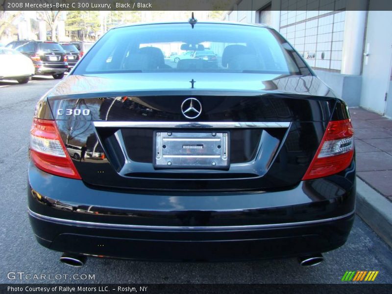 Black / Black 2008 Mercedes-Benz C 300 Luxury