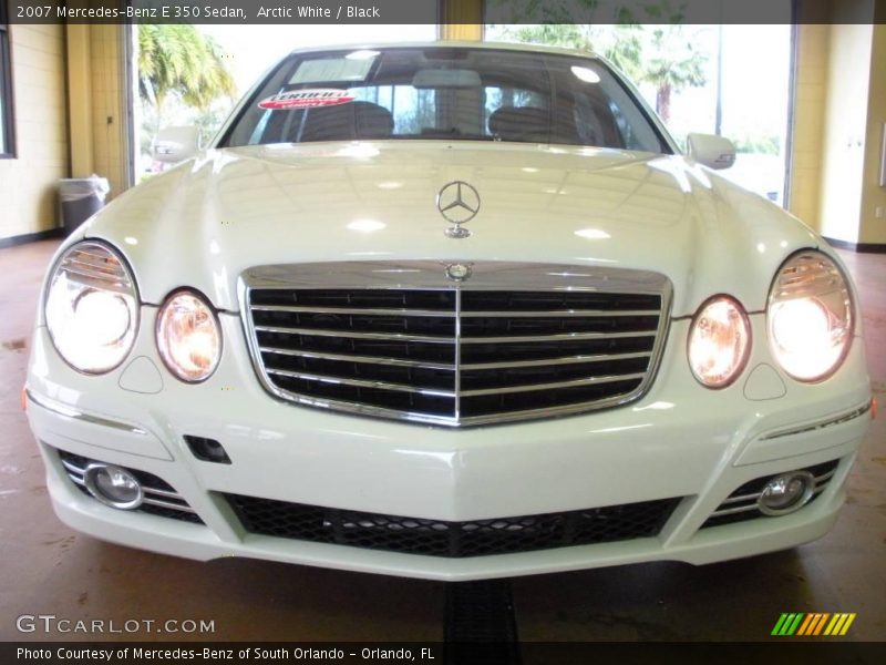 Arctic White / Black 2007 Mercedes-Benz E 350 Sedan