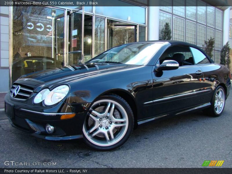 Black / Black 2008 Mercedes-Benz CLK 550 Cabriolet