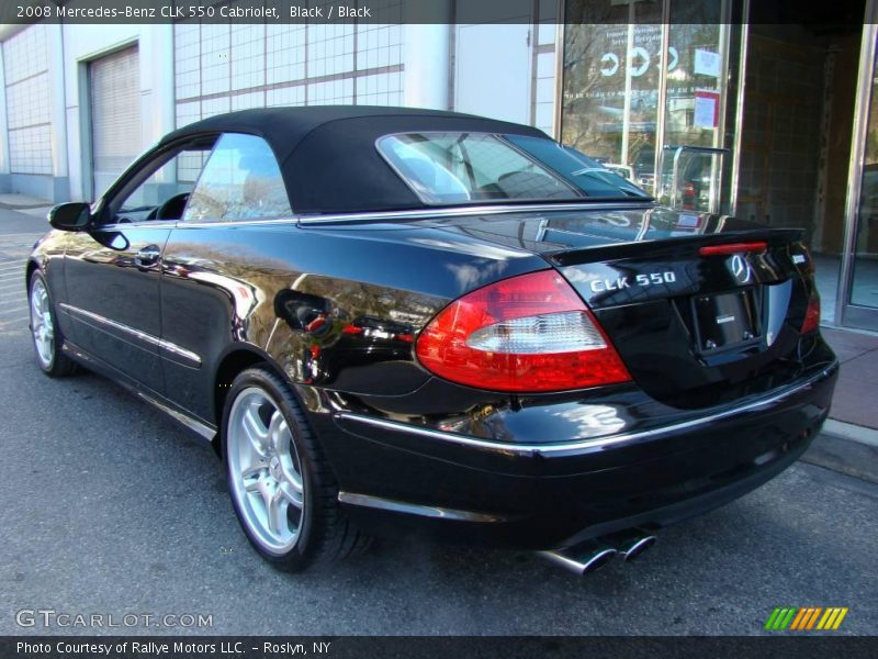 Black / Black 2008 Mercedes-Benz CLK 550 Cabriolet