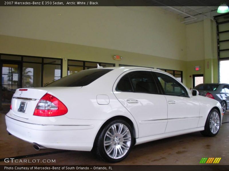 Arctic White / Black 2007 Mercedes-Benz E 350 Sedan