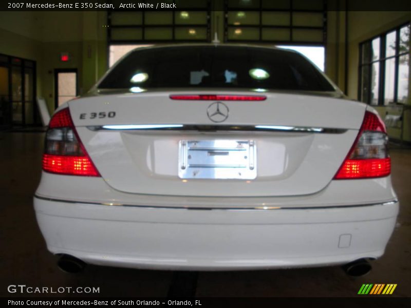 Arctic White / Black 2007 Mercedes-Benz E 350 Sedan