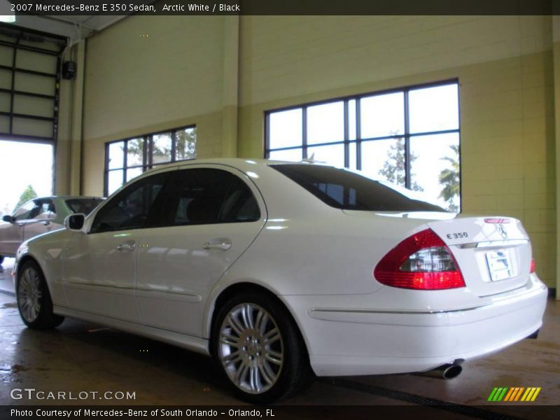 Arctic White / Black 2007 Mercedes-Benz E 350 Sedan