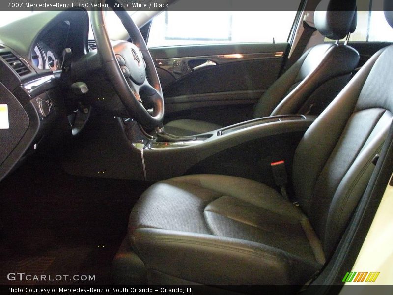 Arctic White / Black 2007 Mercedes-Benz E 350 Sedan