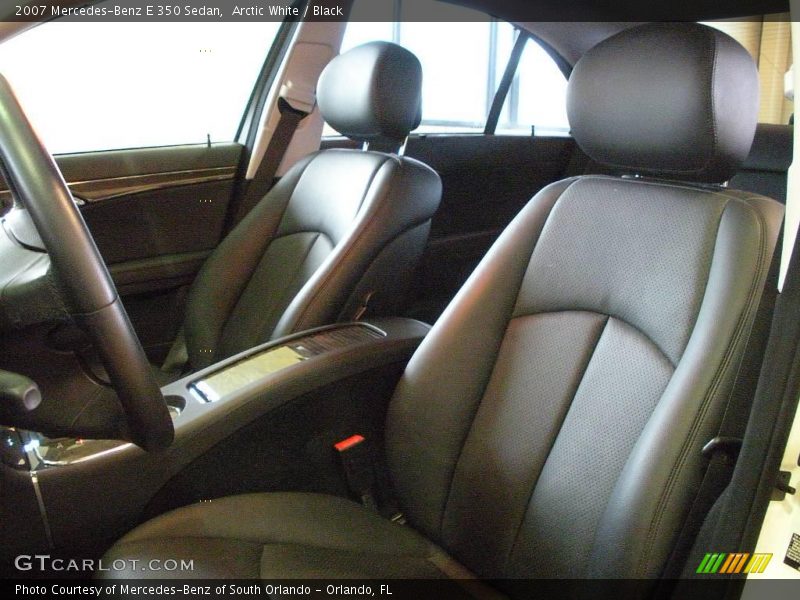 Arctic White / Black 2007 Mercedes-Benz E 350 Sedan