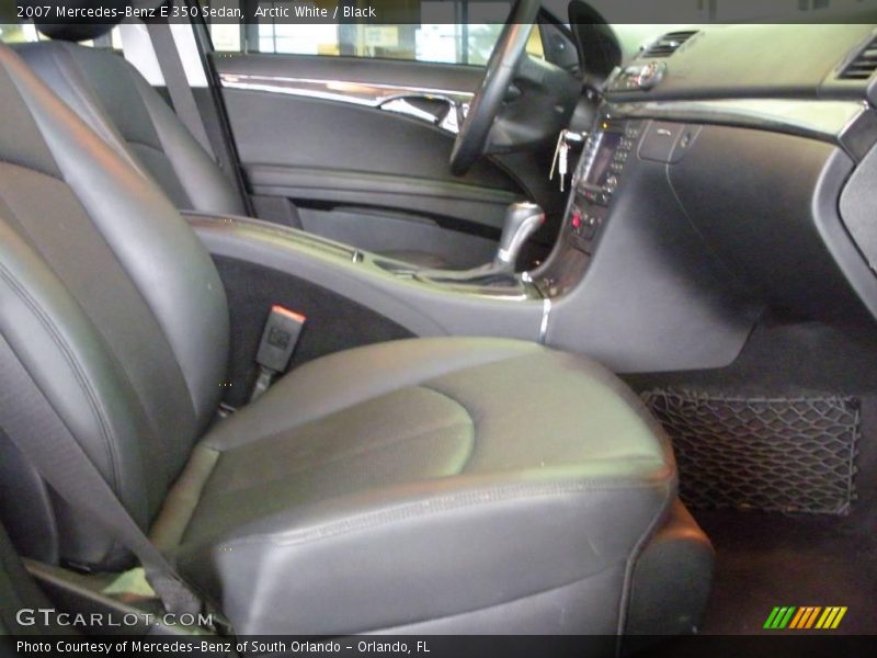 Arctic White / Black 2007 Mercedes-Benz E 350 Sedan