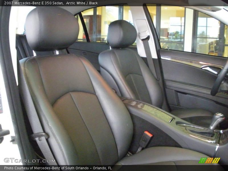 Arctic White / Black 2007 Mercedes-Benz E 350 Sedan