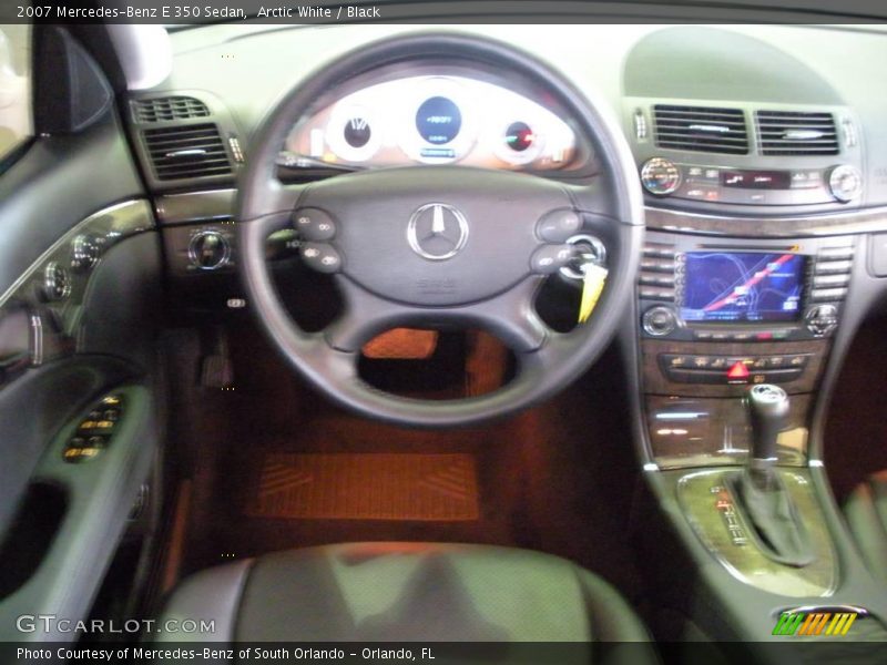 Arctic White / Black 2007 Mercedes-Benz E 350 Sedan