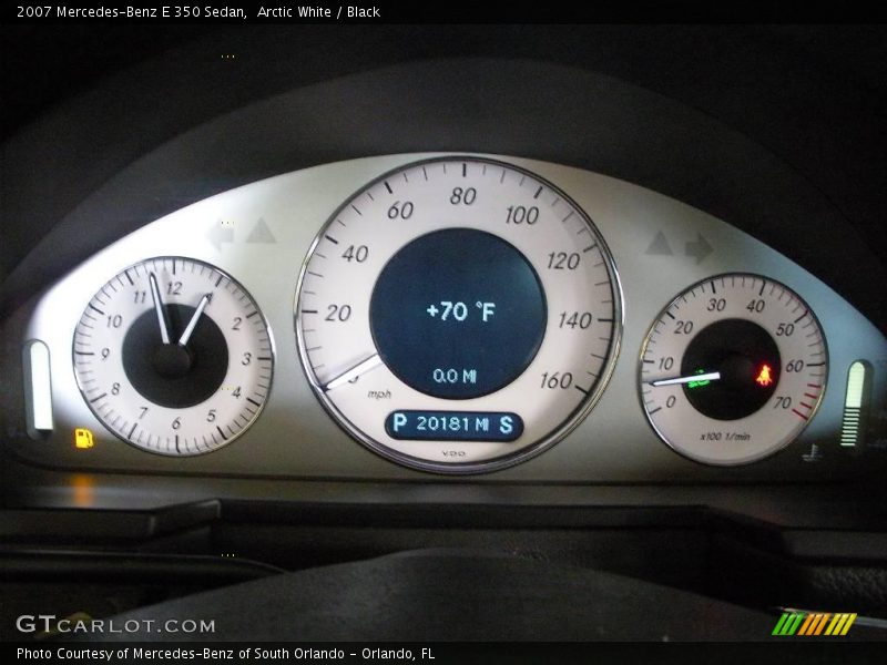 Arctic White / Black 2007 Mercedes-Benz E 350 Sedan