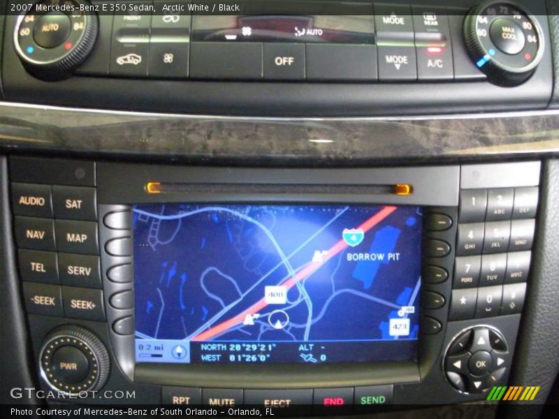 Arctic White / Black 2007 Mercedes-Benz E 350 Sedan
