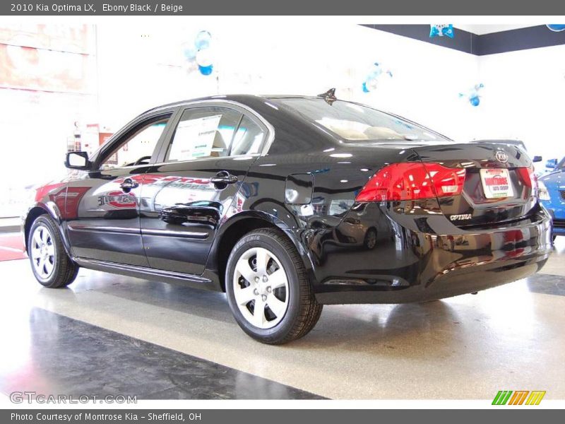 Ebony Black / Beige 2010 Kia Optima LX