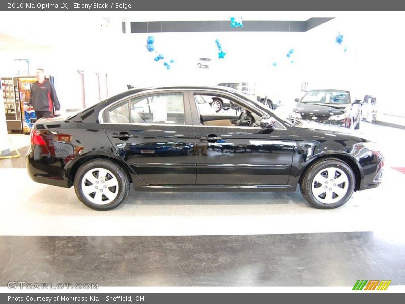 Ebony Black / Beige 2010 Kia Optima LX