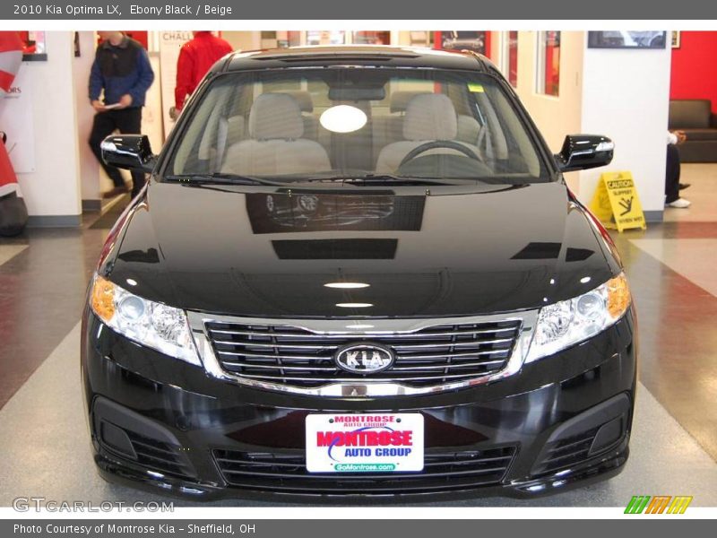Ebony Black / Beige 2010 Kia Optima LX