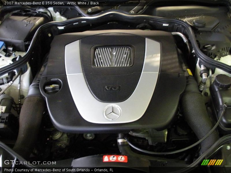 Arctic White / Black 2007 Mercedes-Benz E 350 Sedan