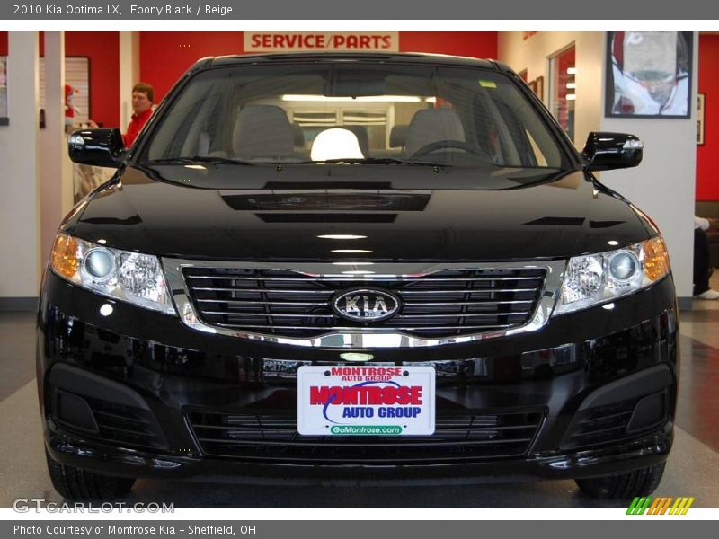 Ebony Black / Beige 2010 Kia Optima LX
