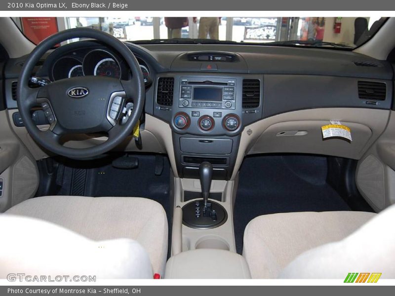 Ebony Black / Beige 2010 Kia Optima LX