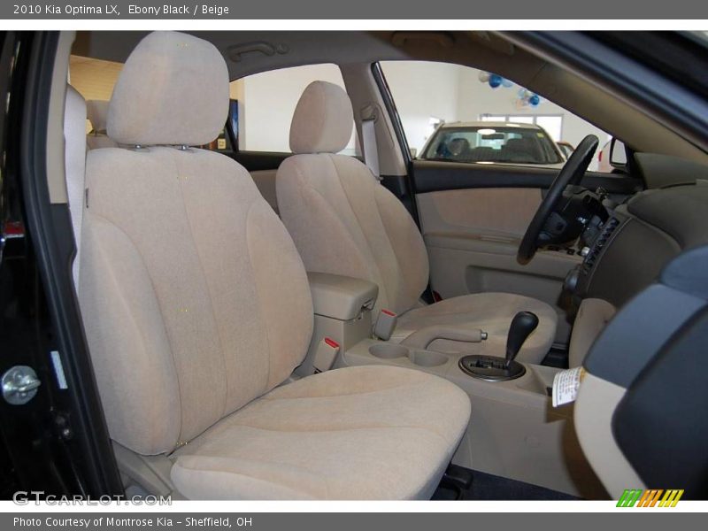 Ebony Black / Beige 2010 Kia Optima LX