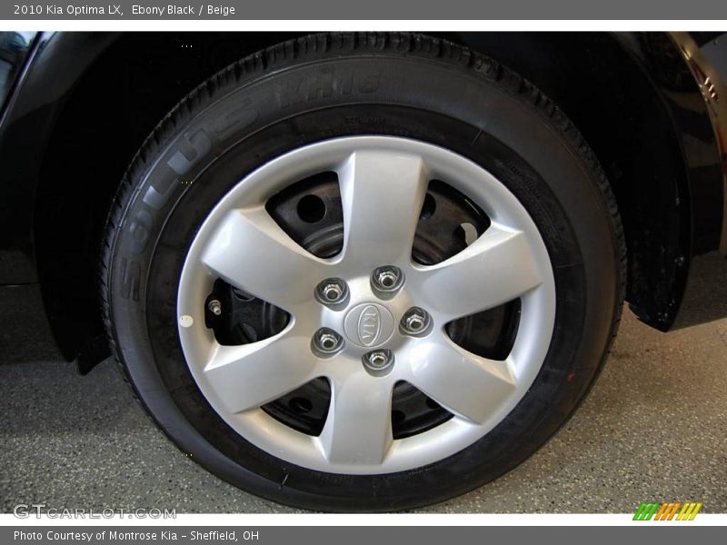 Ebony Black / Beige 2010 Kia Optima LX