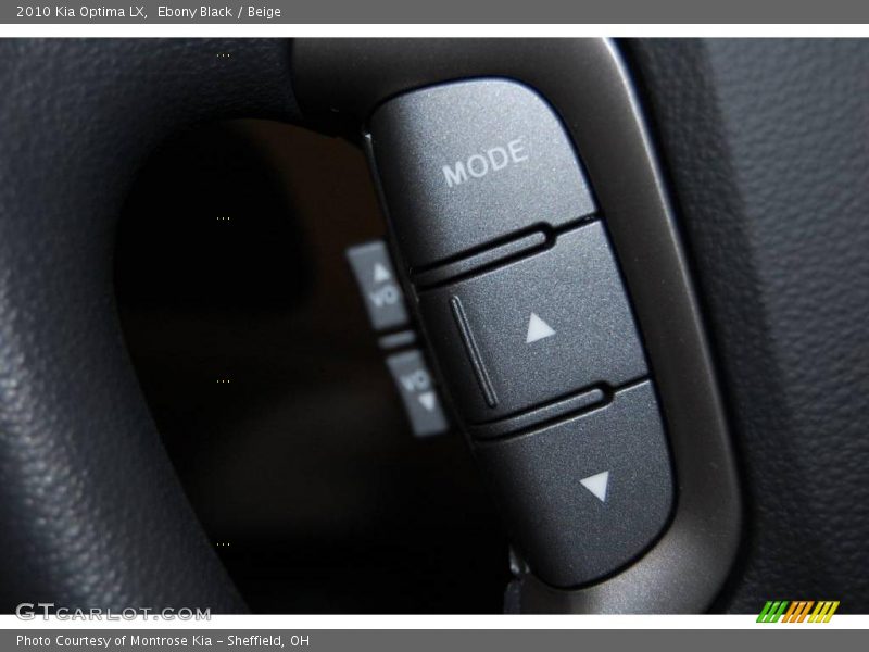 Ebony Black / Beige 2010 Kia Optima LX